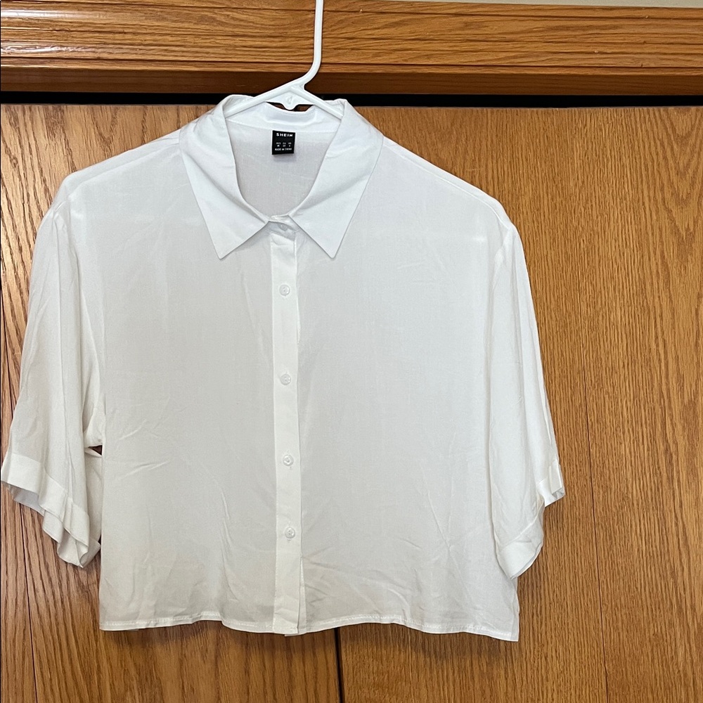 Short Sleeve Button Up T Shirt